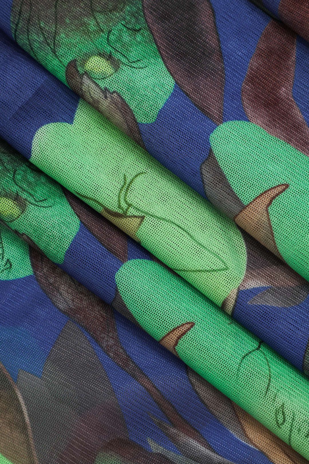 Floral Print Turtleneck Mesh Long Sleeve Maxi Dress sold by Micas product image thumbnail 3