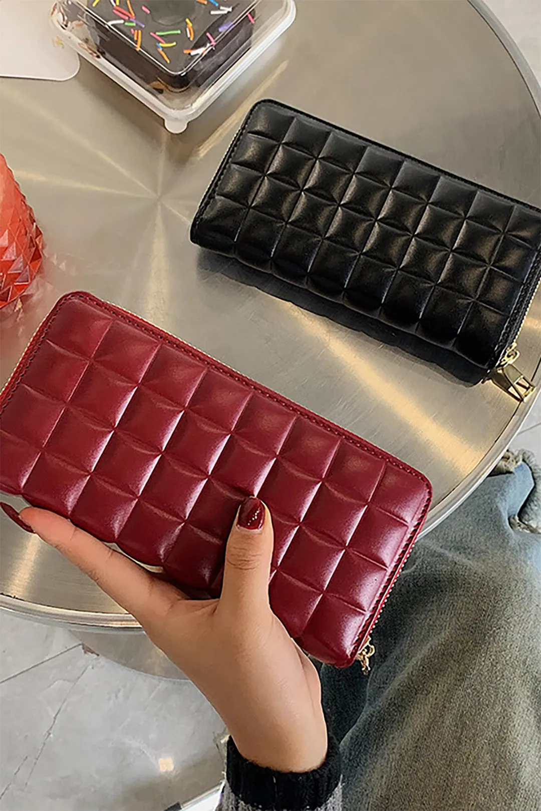 Faux Leather Textured Clutch Bag sold by Micas