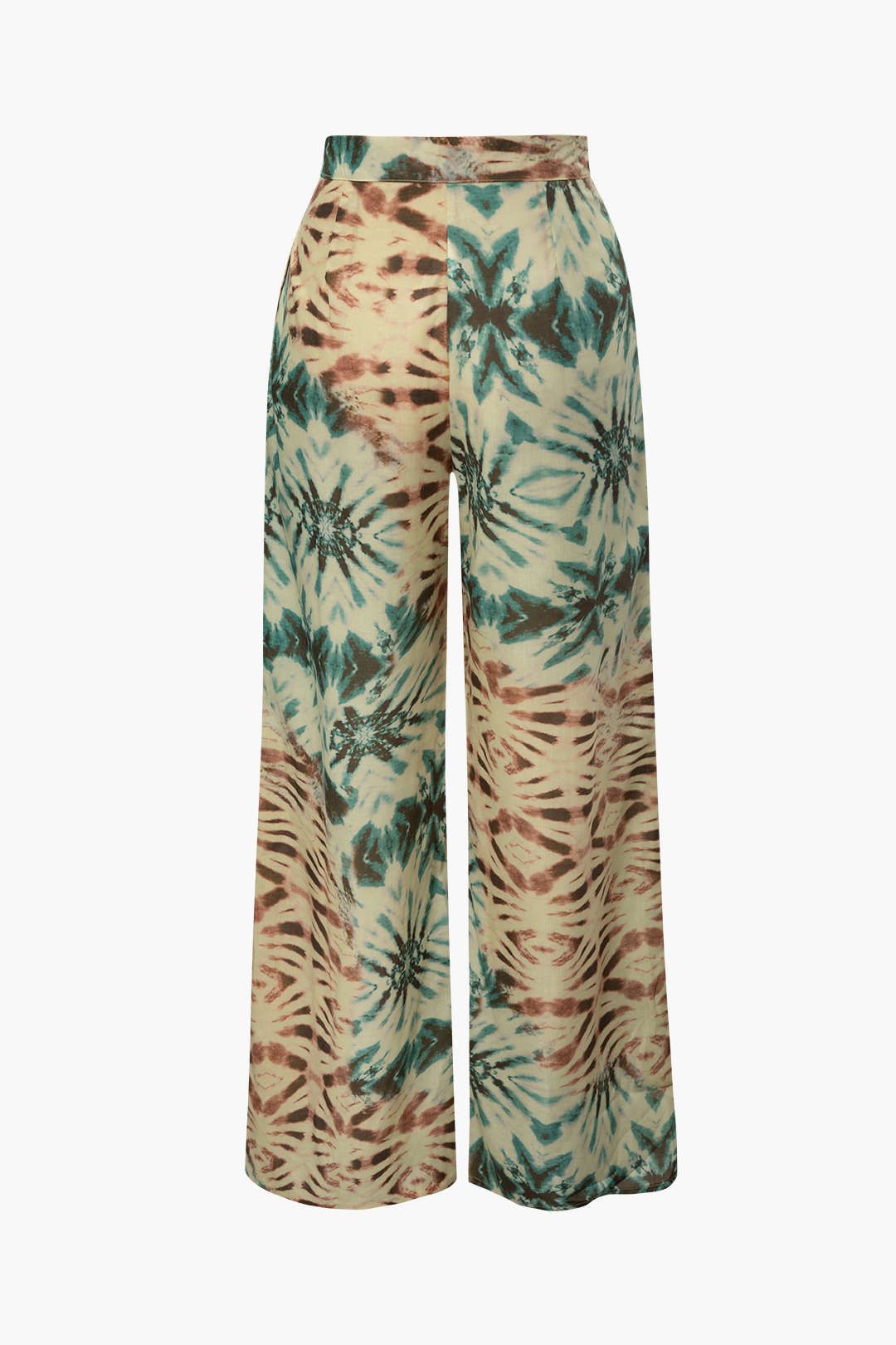 High Waisted Tie Dye Wide Leg Pants sold by Micas product image thumbnail 2