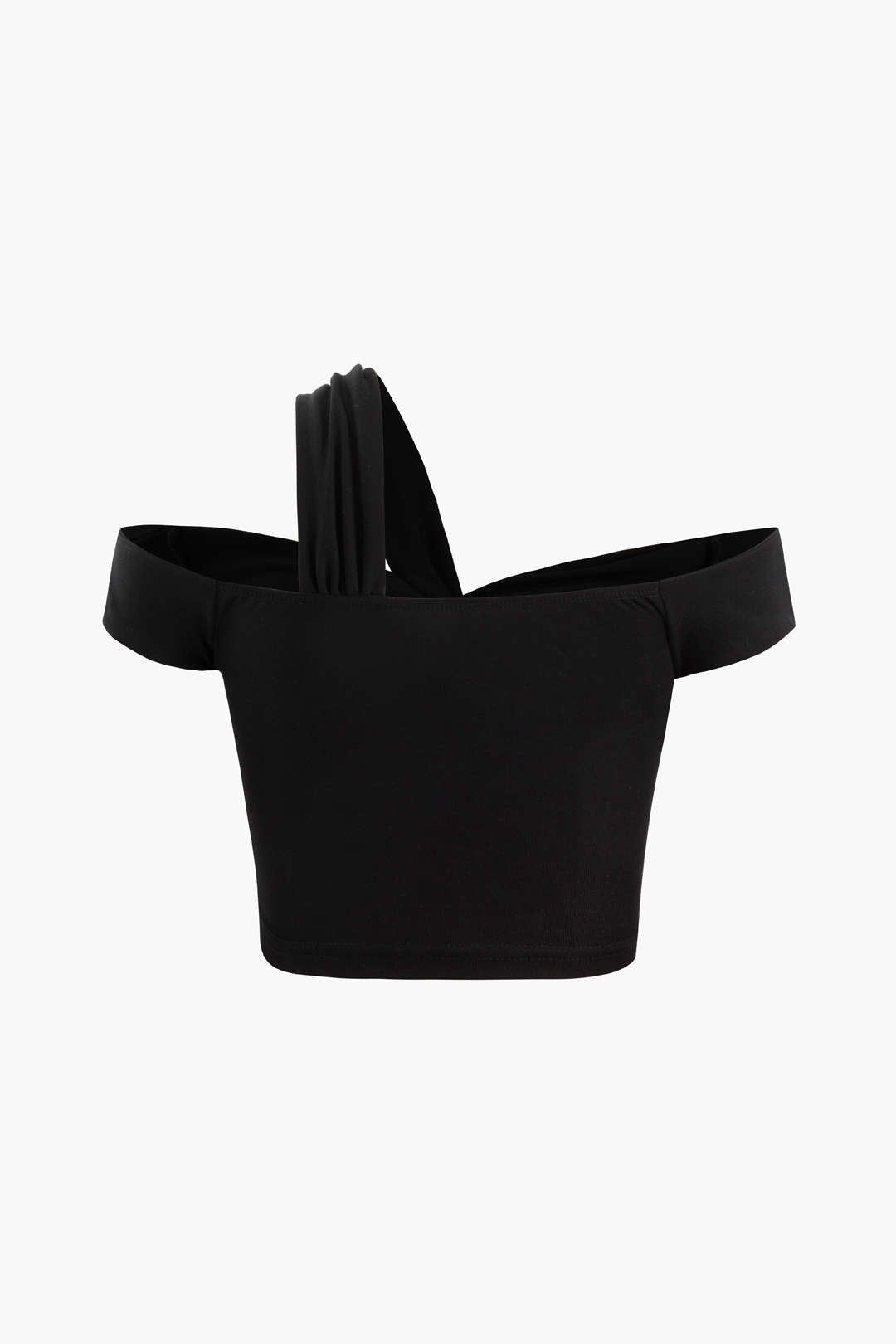 Asymmetric Twist Cut-Out Crop Top sold by Micas product image thumbnail 2