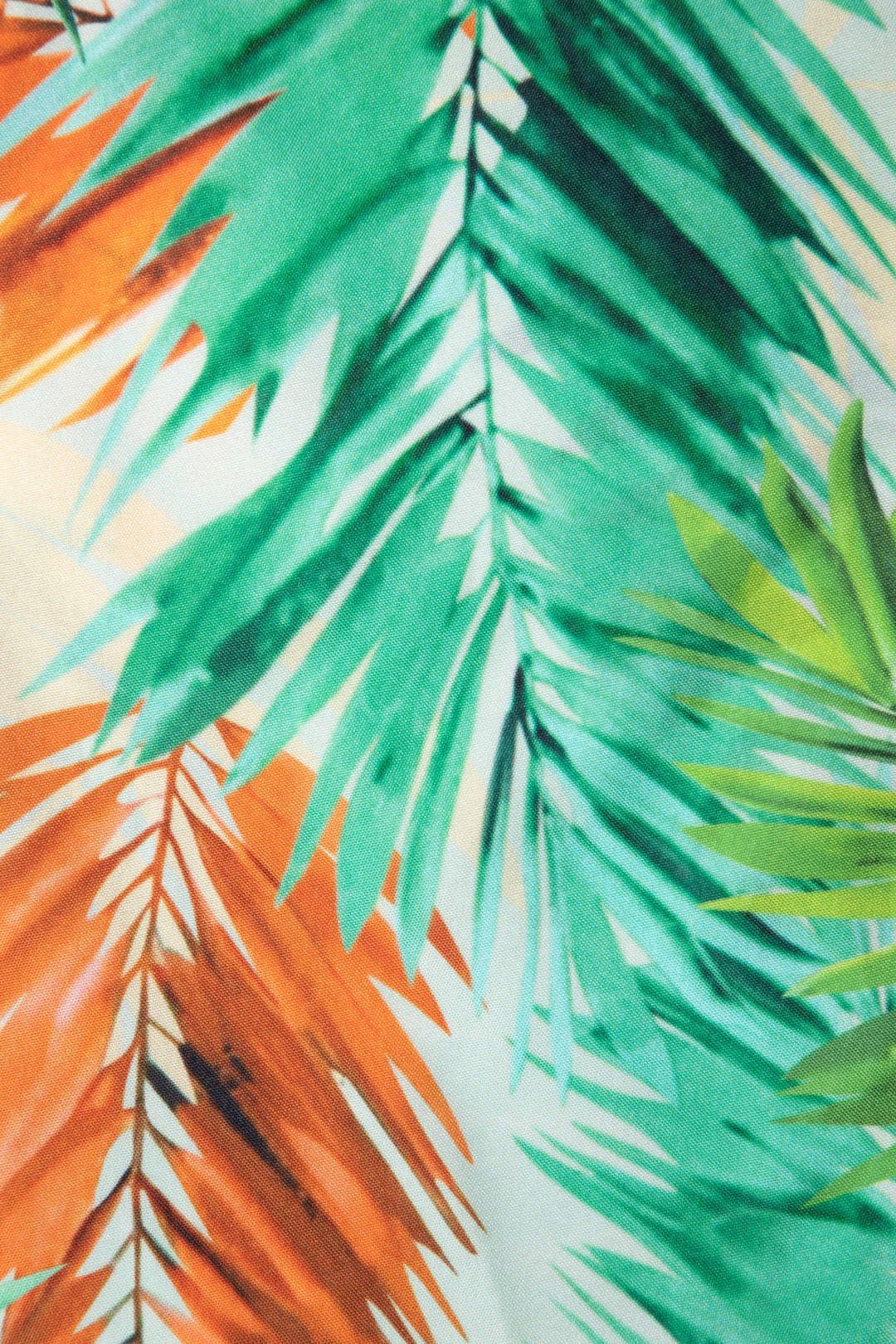 Tropical Print Belted Strapless Wide Leg Jumpsuit sold by Micas product image thumbnail 5