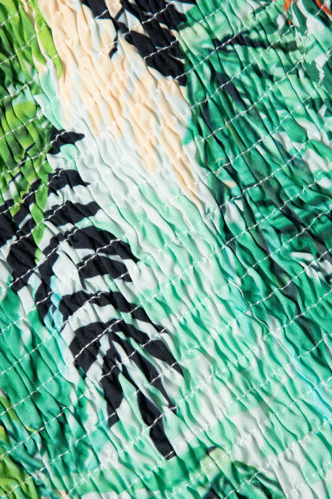 Tropical Print Belted Strapless Wide Leg Jumpsuit sold by Micas product image thumbnail 3