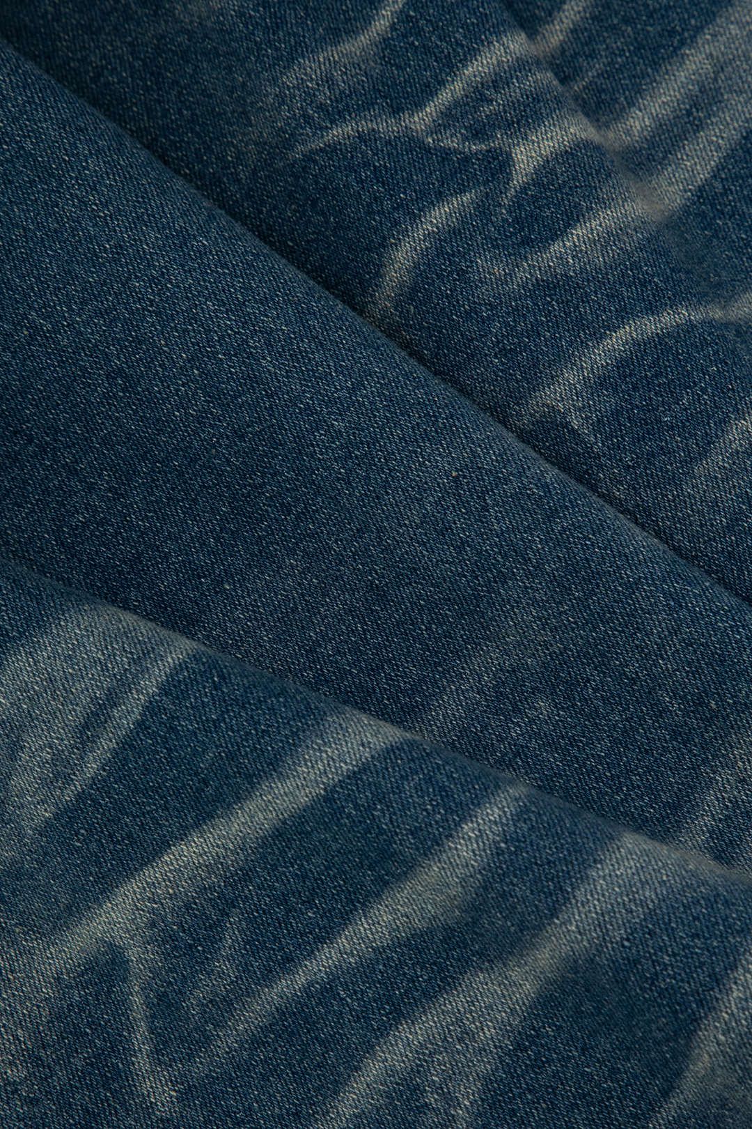 Faded Low Rise Distressed Flare Leg Jeans sold by Micas product image thumbnail 5