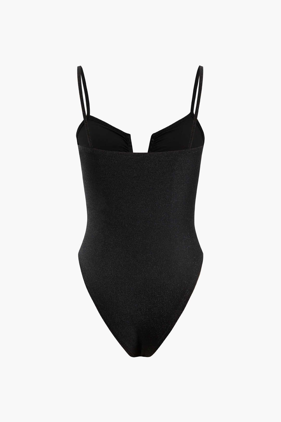 Solid Deep V-neck Bodysuit sold by Micas product image thumbnail 2