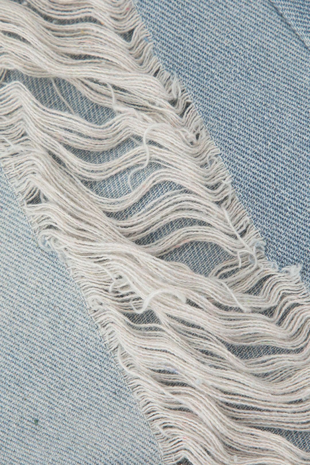 Asymmetric Frayed Destroyed Denim Skirt sold by Micas product image thumbnail 4