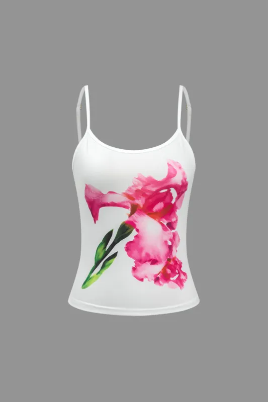 Blomsterprint cami top sold by Micas