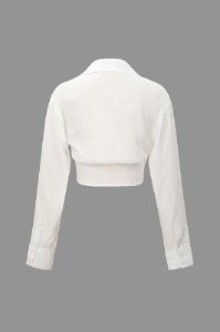 V-neck Twist Long Sleeve Shirt sold by Micas