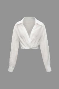 V-neck Twist Long Sleeve Shirt sold by Micas