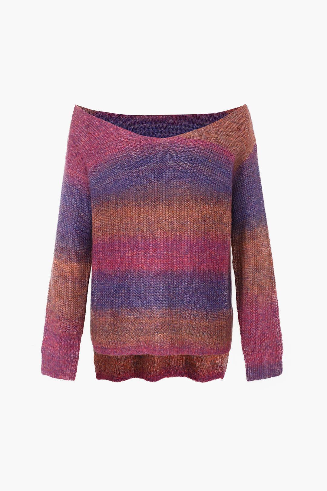 Ombre V-Neck Sweater sold by Micas product image thumbnail 2