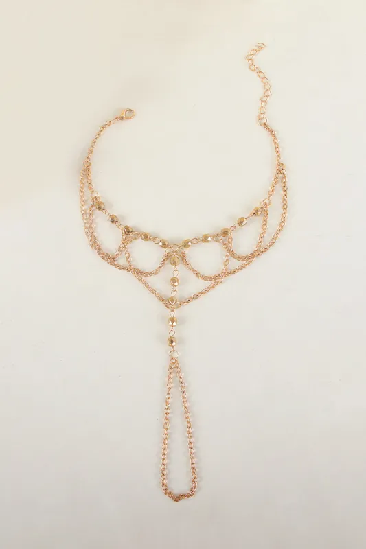 Bead Chain Multi-Layer Anklet sold by Micas