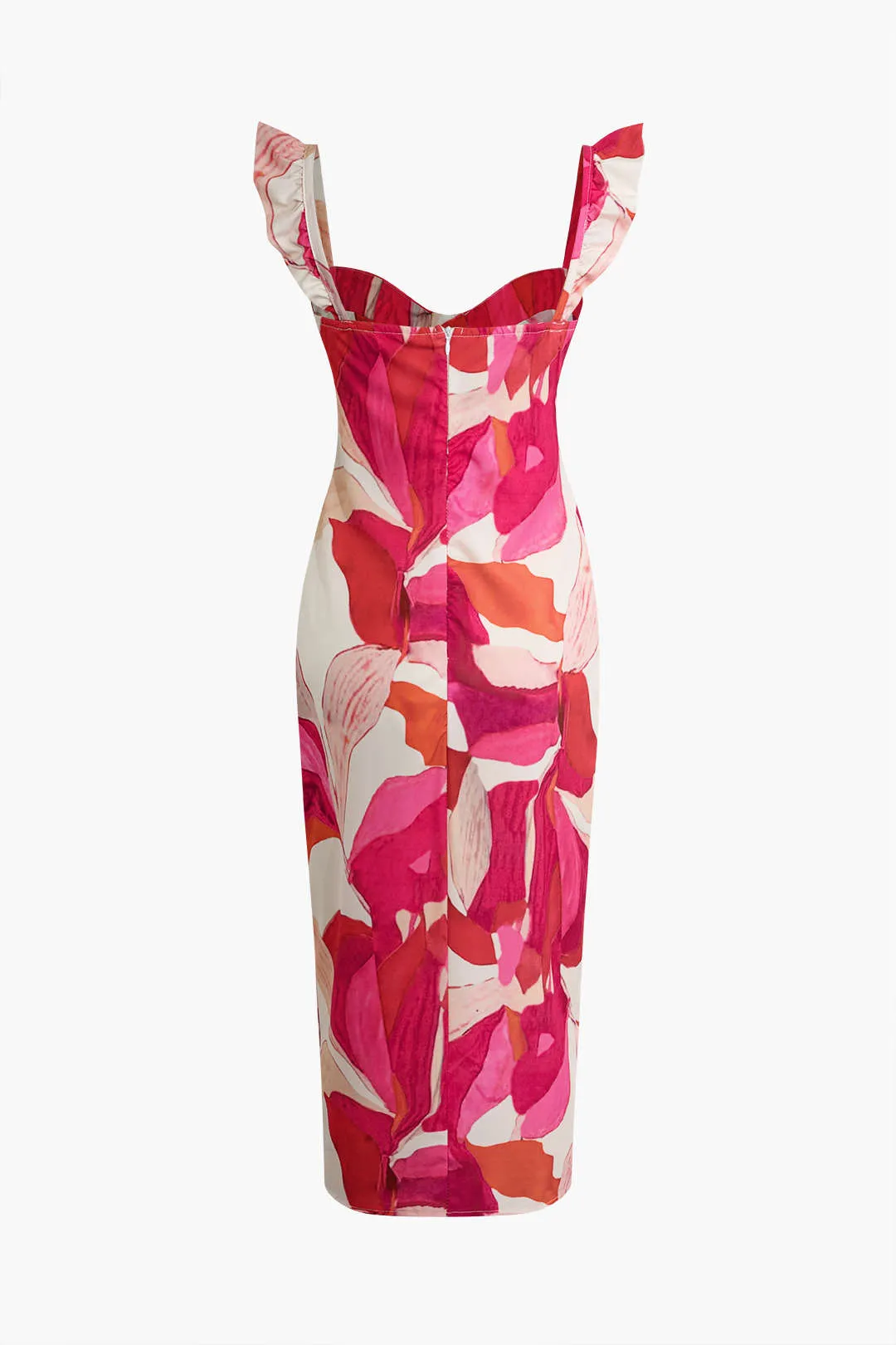 Floral Print Bustier Midi Dress sold by Micas product image thumbnail 3
