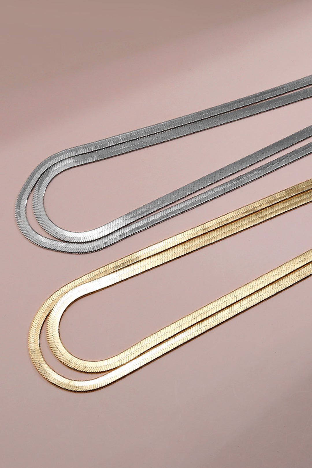 Layered Snake Chain Necklace sold by Micas product image thumbnail 3