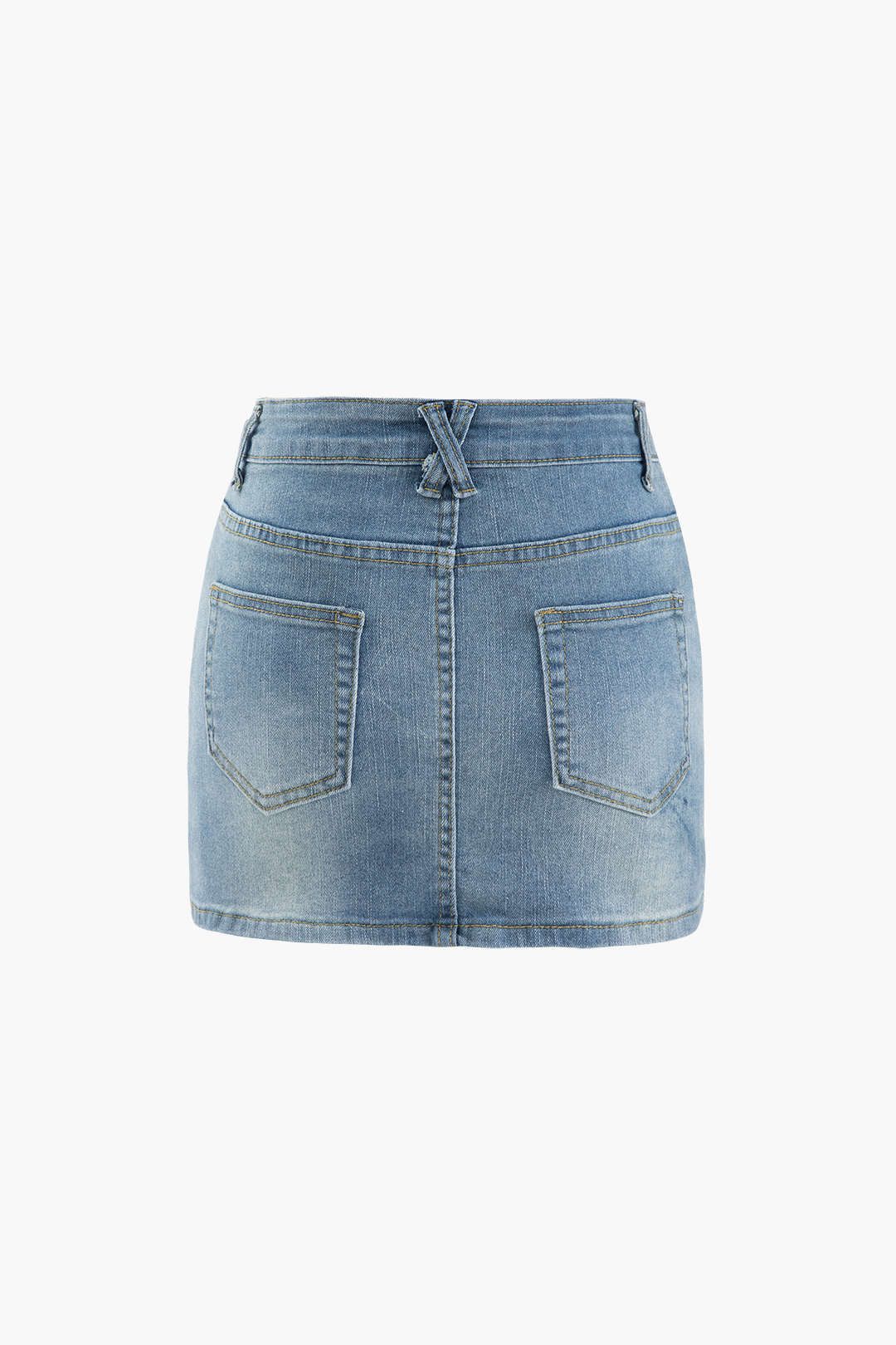 Denim Cargo Mini Skirt sold by Micas product image thumbnail 2