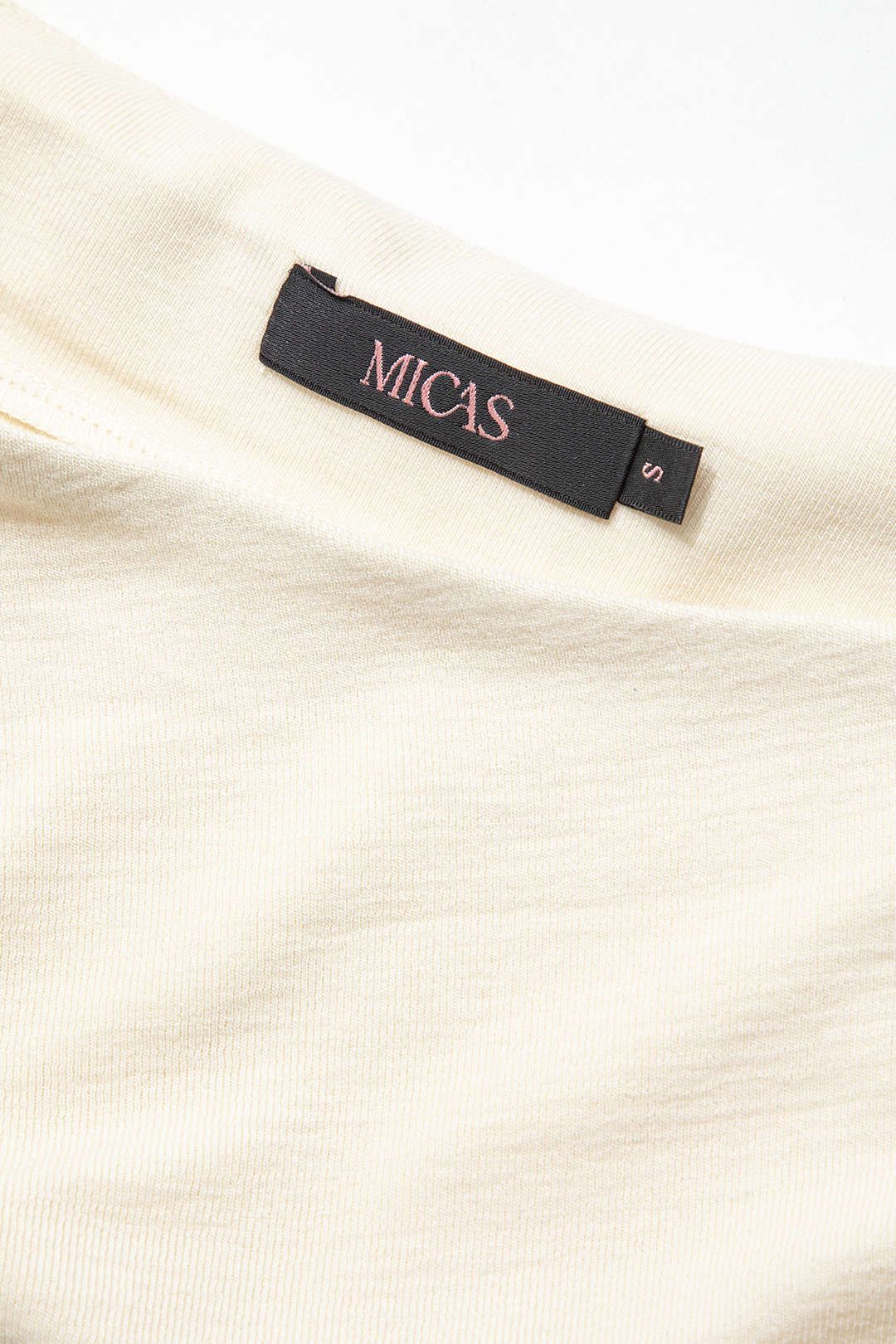 Solid Round Neck Wrap Ruched Midi Dress sold by Micas product image thumbnail 3