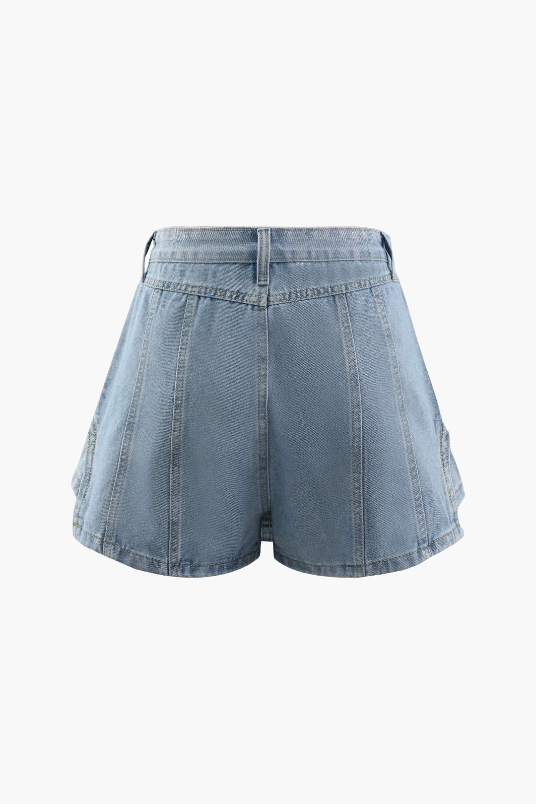 Contrast-Stitch Denim Shorts sold by Micas product image thumbnail 2