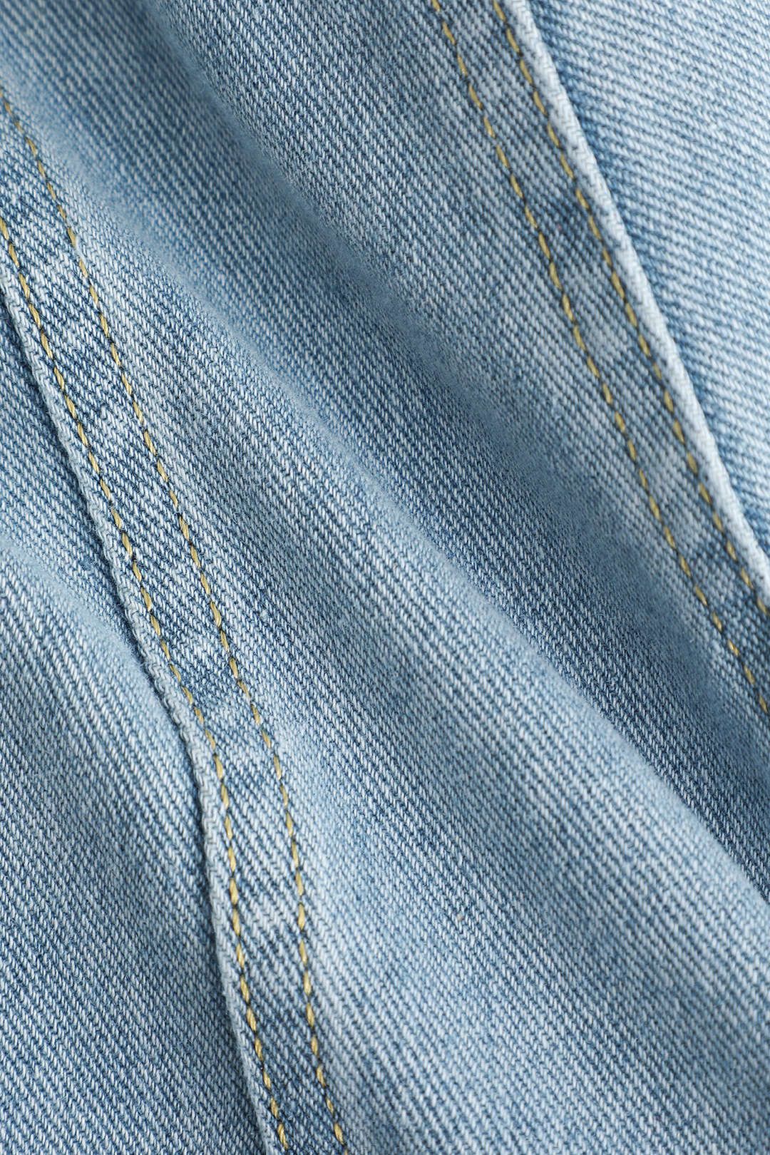 Contrast-Stitch Denim Shorts sold by Micas product image thumbnail 3