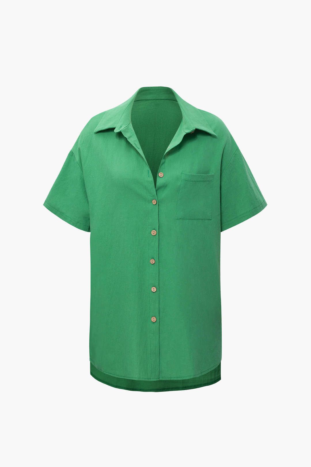 Short Sleeve Pocket Shirt And Elastic Waist Shorts Set sold by Micas product image thumbnail 3