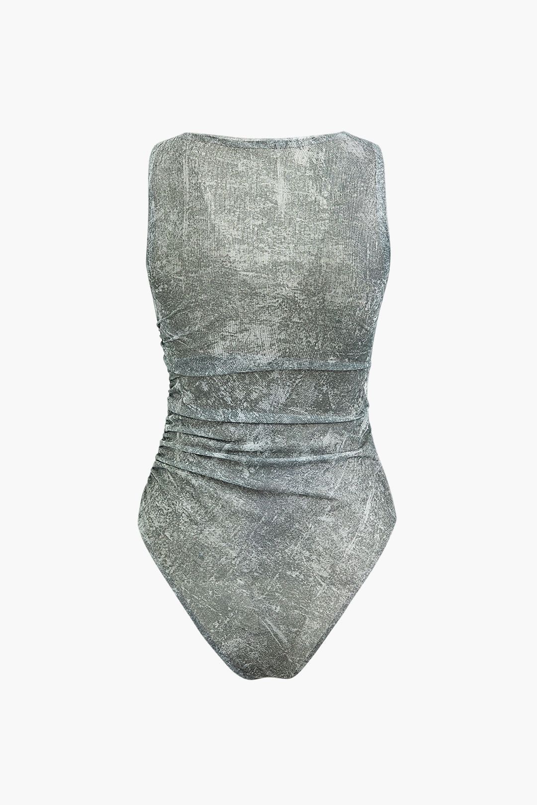 Mesh V-neck Sleeveless Bodysuit sold by Micas product image thumbnail 2