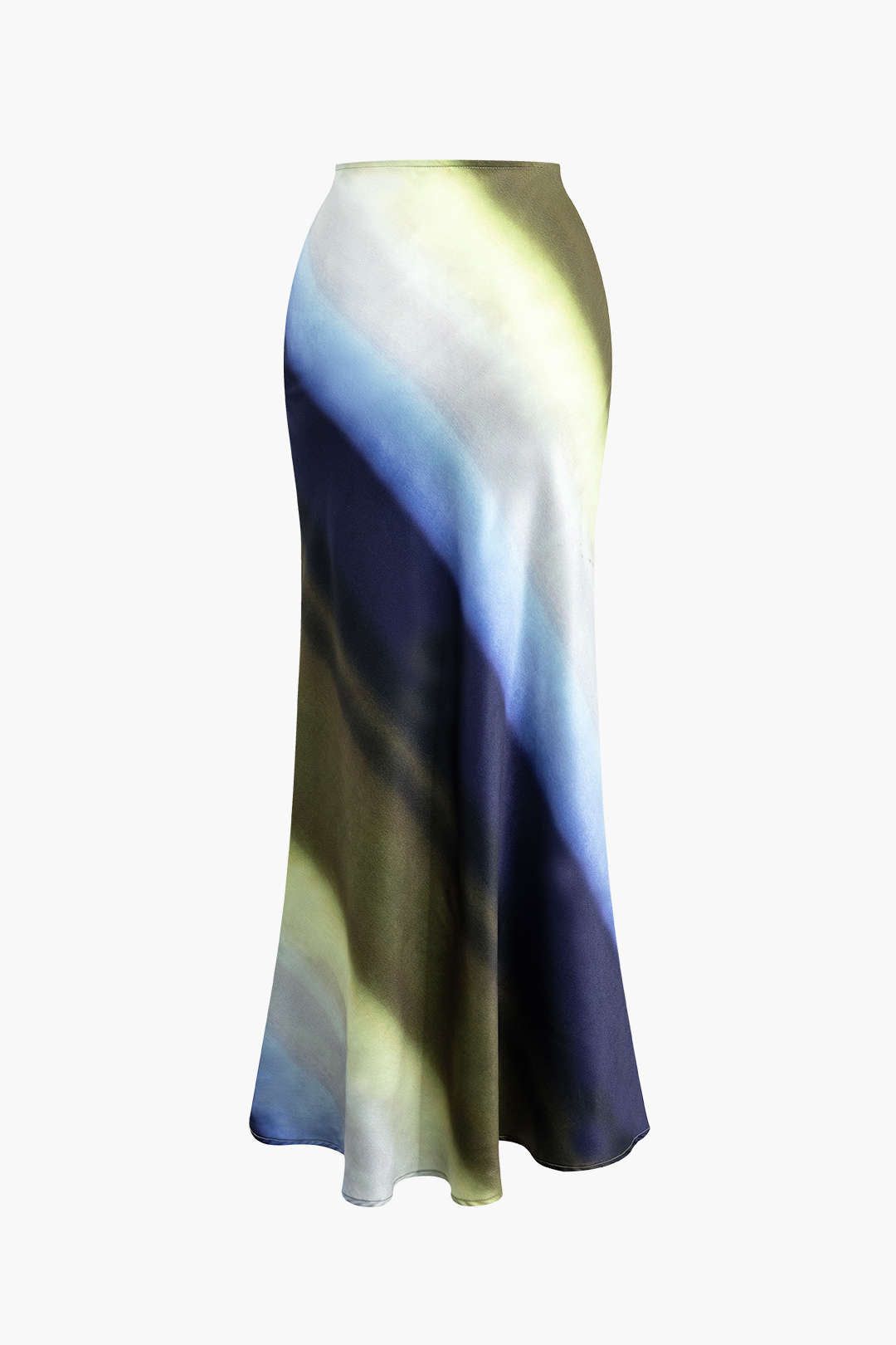 Abstract Print Satin Maxi Skirt sold by Micas product image thumbnail 3