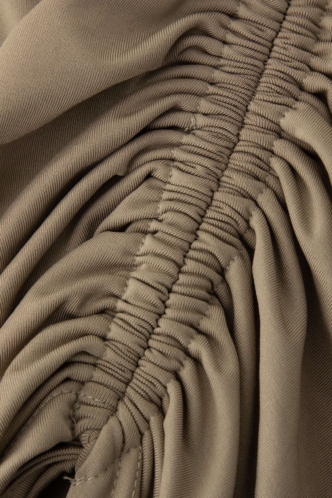 One Shoulder Ruched Drawstring Sit Maxi Dress sold by Micas product image thumbnail 3