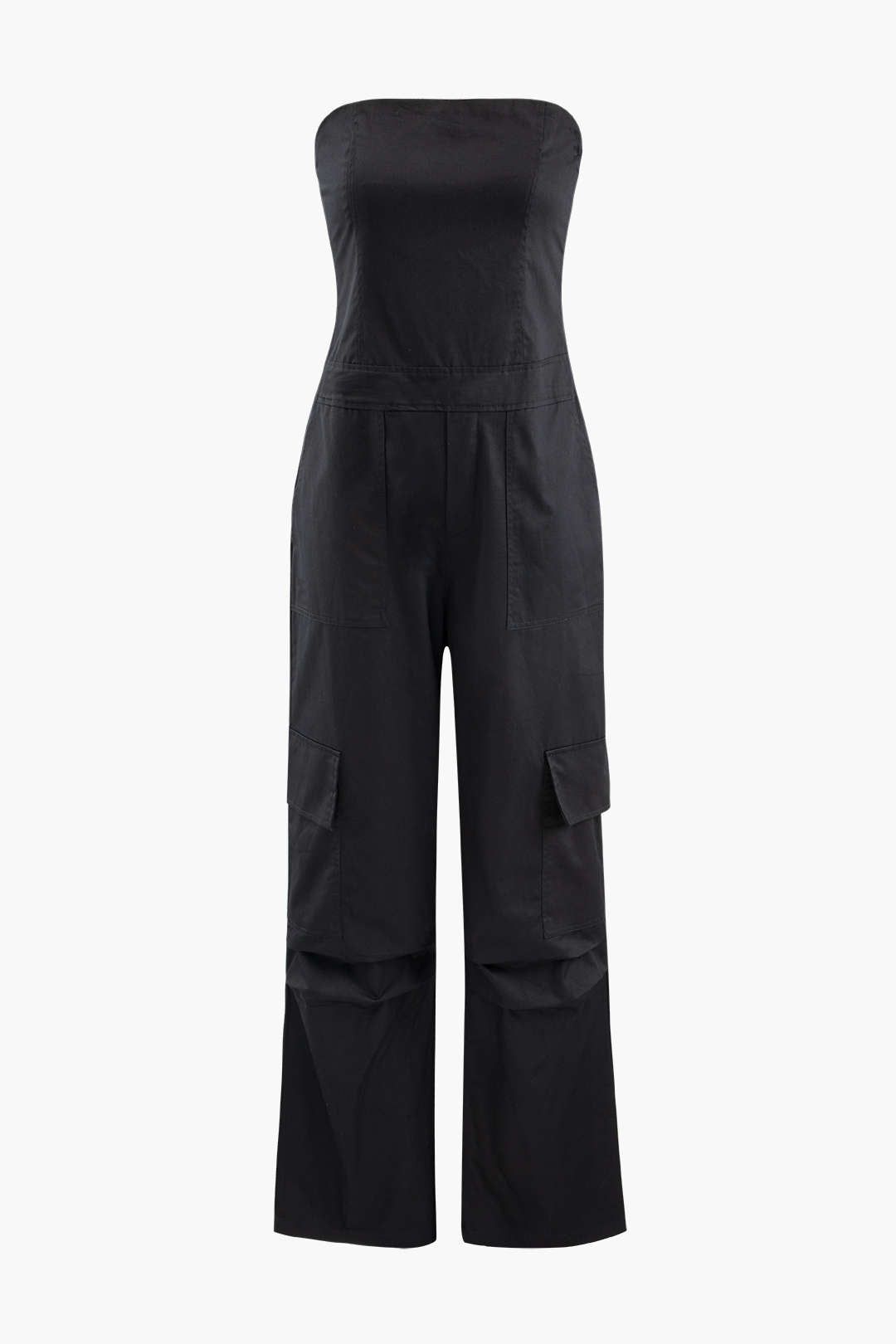 Strapless Wide Leg Cargo Jumpsuit sold by Micas
