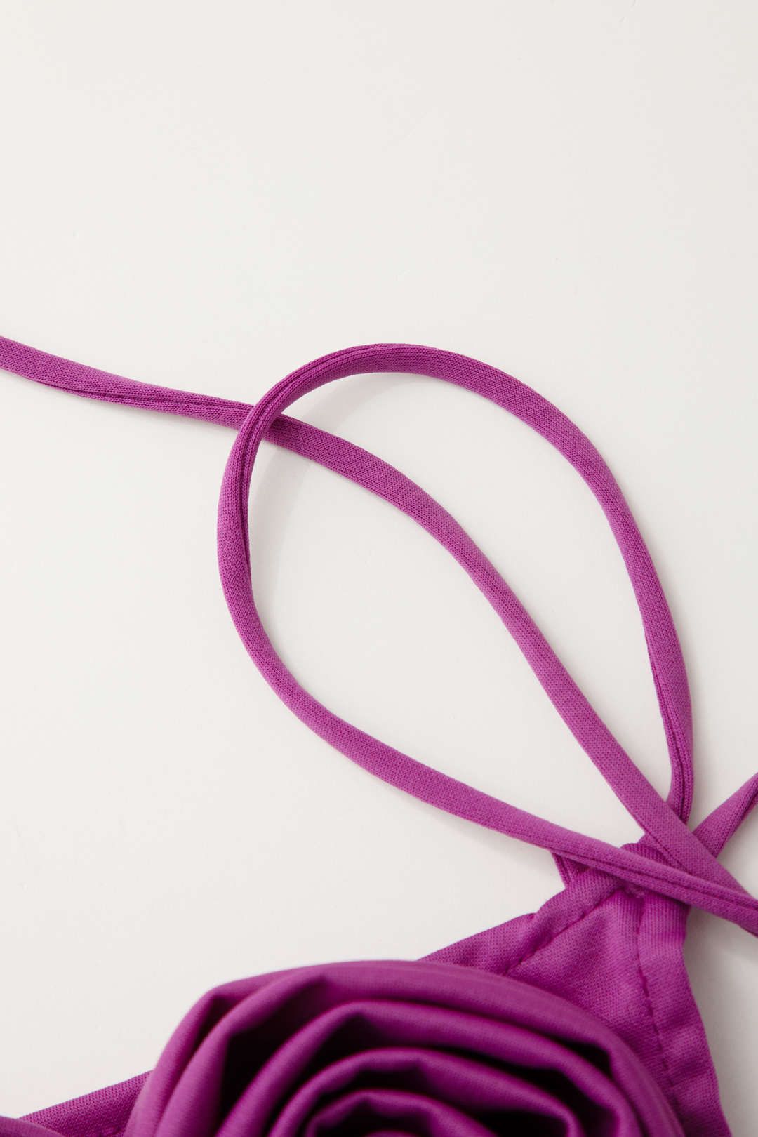 3D Rose Asymmetric Slit Midi Dress sold by Micas product image thumbnail 4