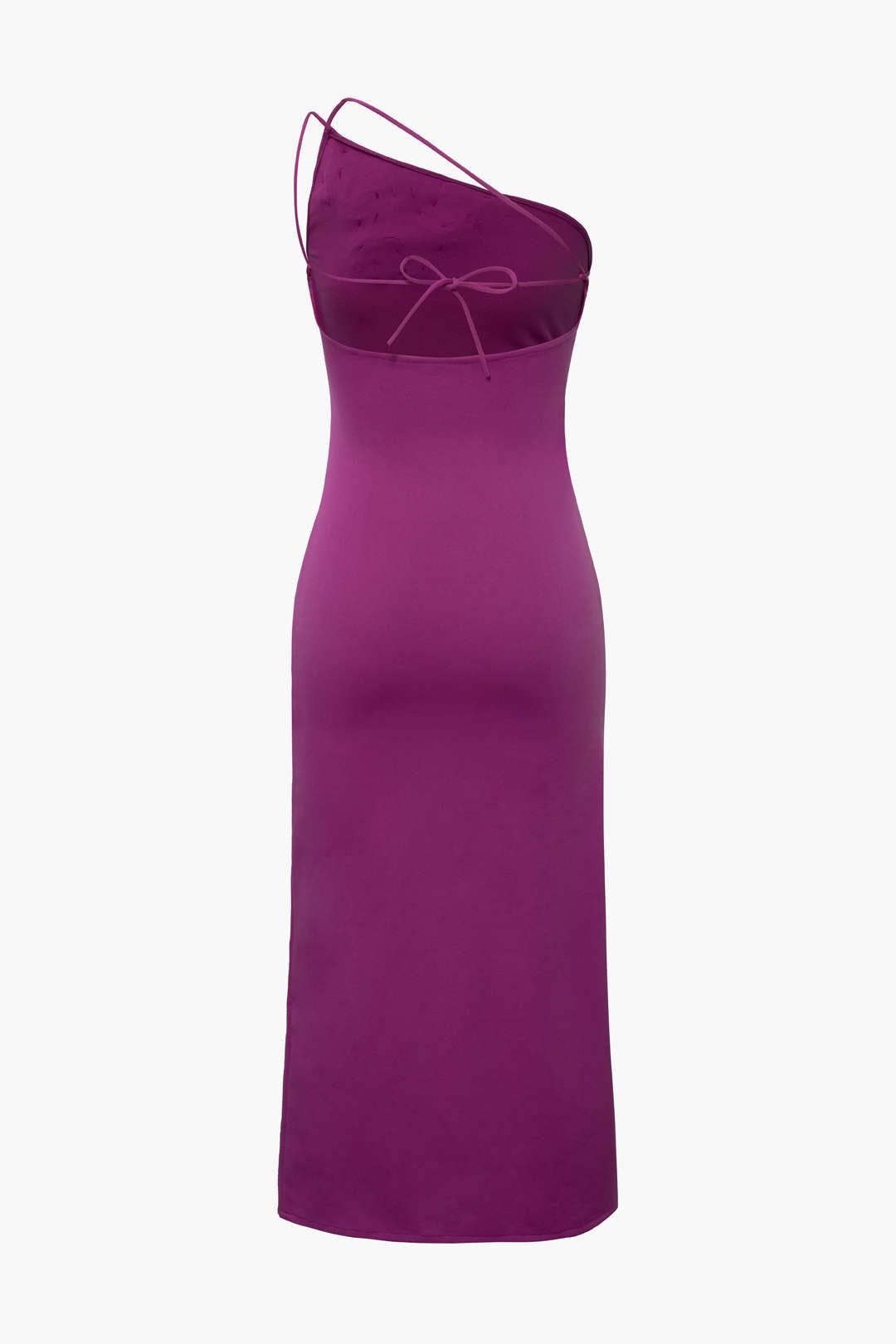 3D Rose Asymmetric Slit Midi Dress sold by Micas product image thumbnail 2