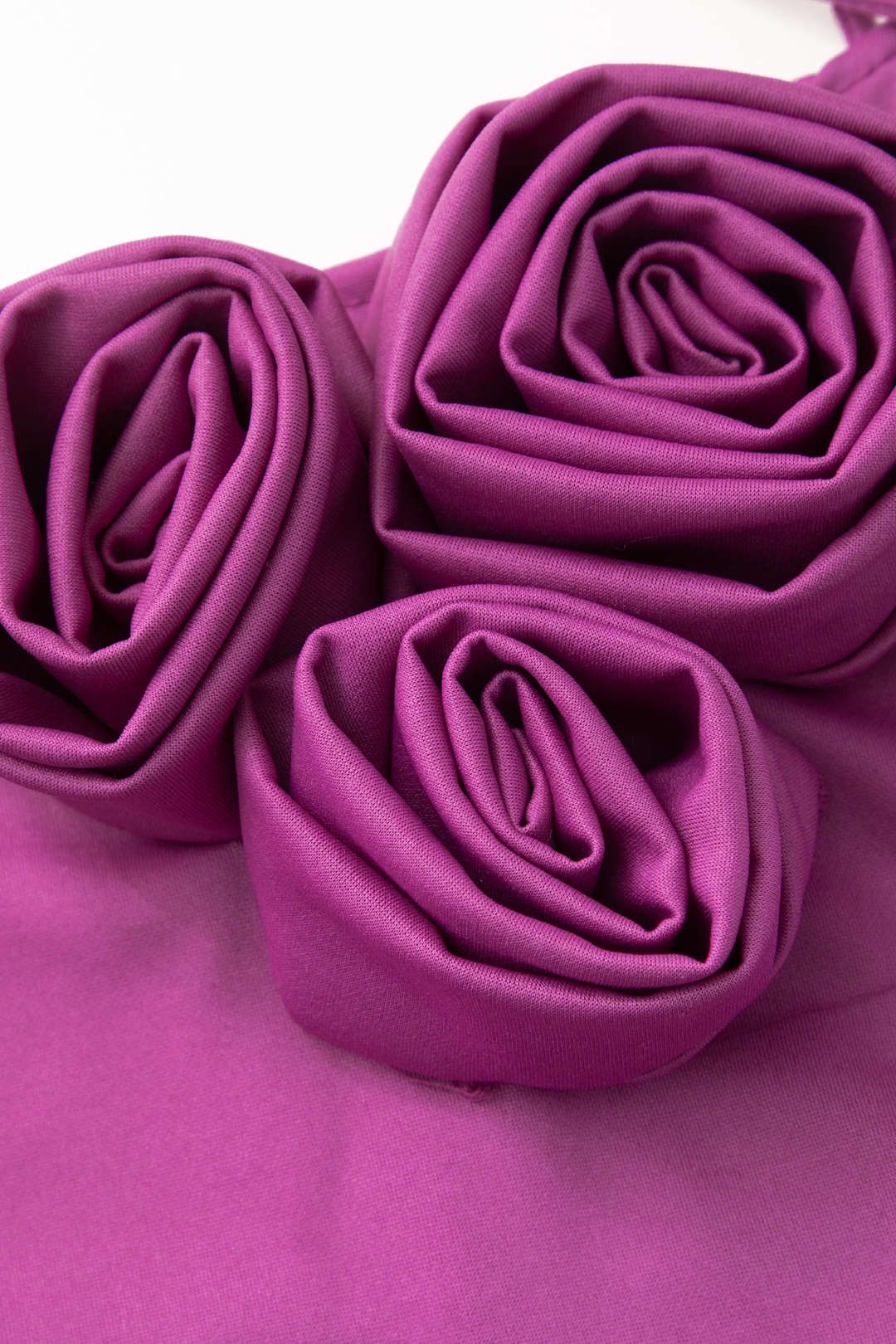 3D Rose Asymmetric Slit Midi Dress sold by Micas product image thumbnail 3