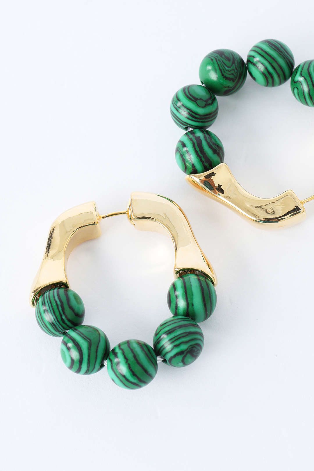 Stone Detail Hoop Earrings sold by Micas product image thumbnail 5