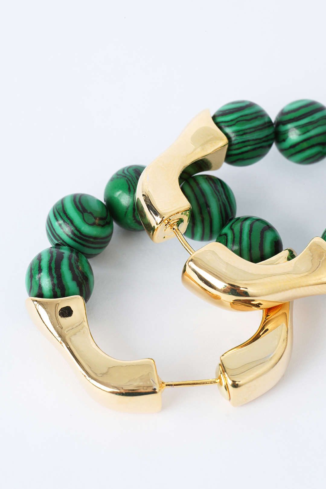 Stone Detail Hoop Earrings sold by Micas product image thumbnail 2