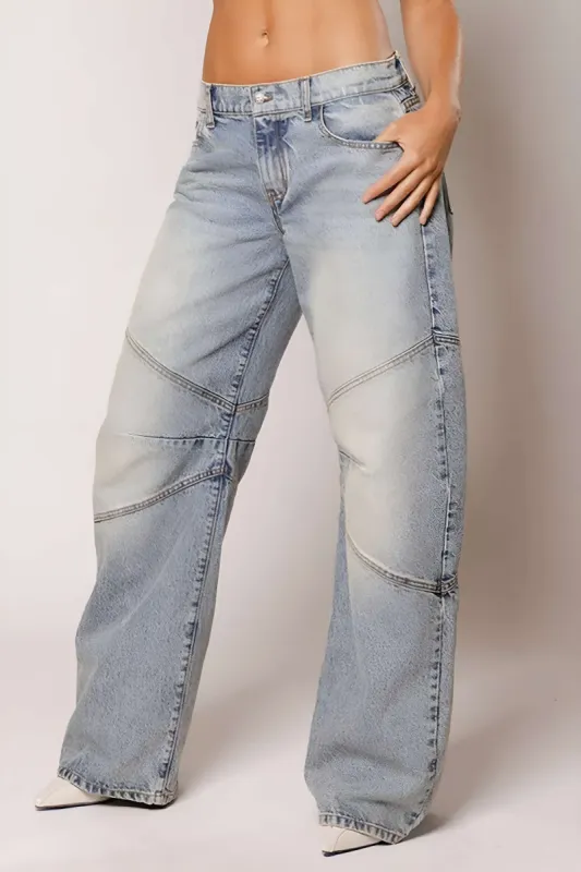 Distressed Wide Leg Jeans sold by Micas