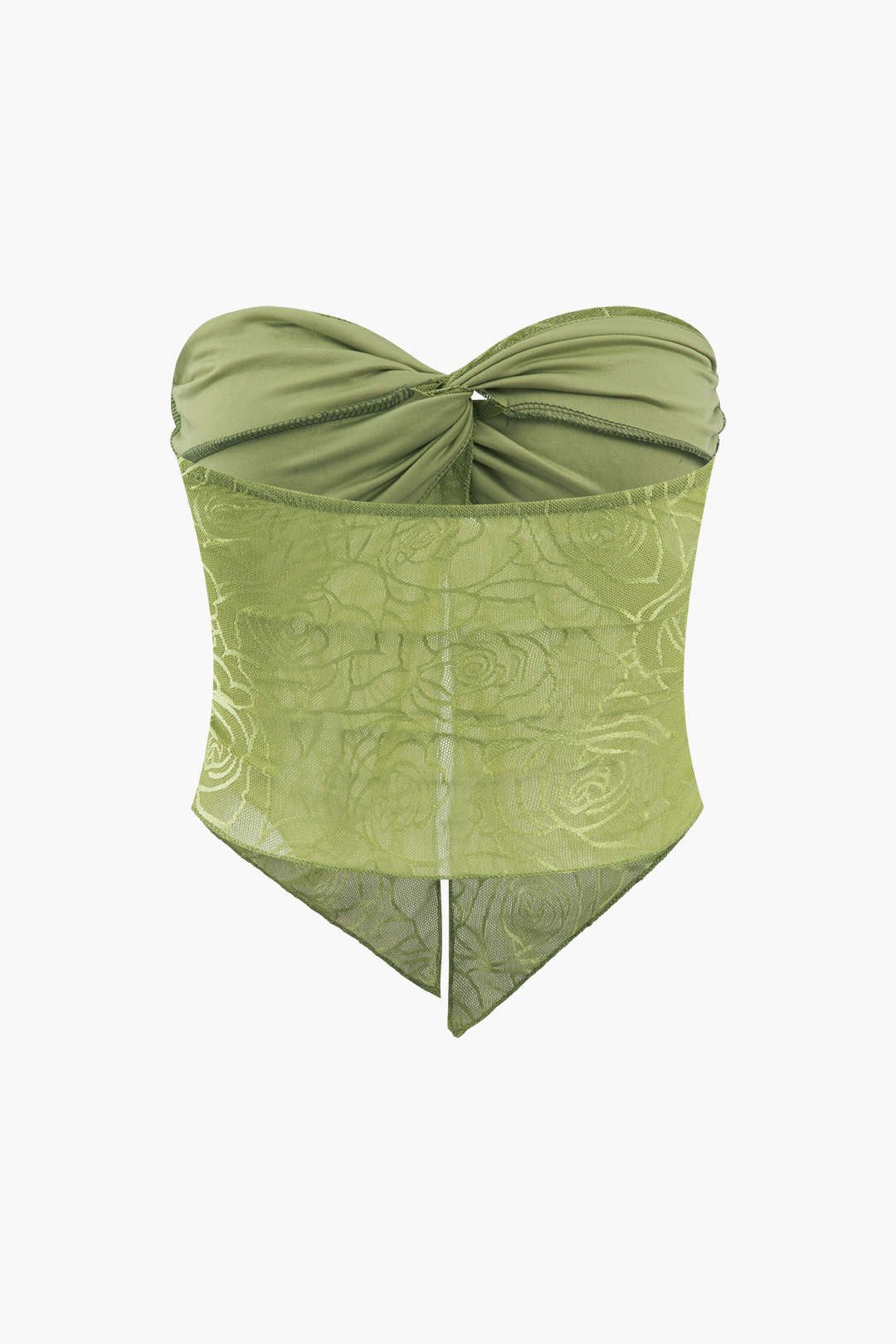 Embroidery Mesh Twist Tube Top sold by Micas product image thumbnail 2