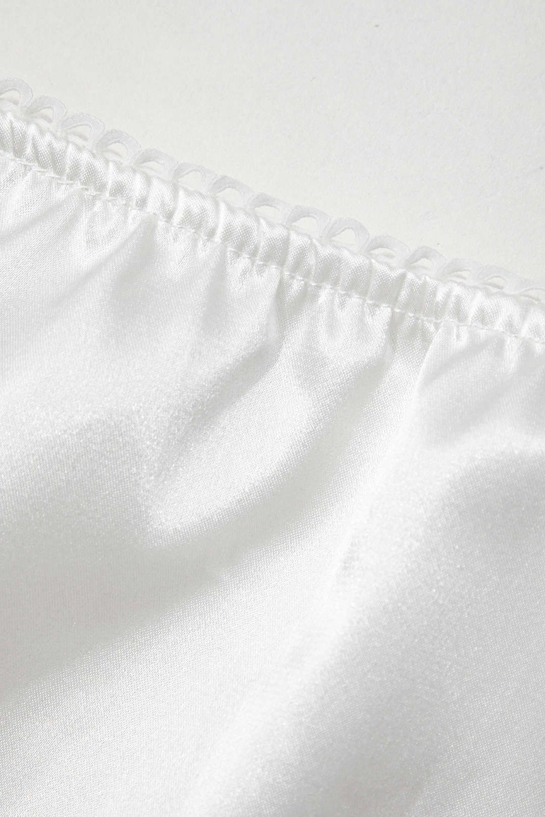 Satin V-neck Lace Trim Tie Back Top And Mini Skirt Set sold by Micas product image thumbnail 9