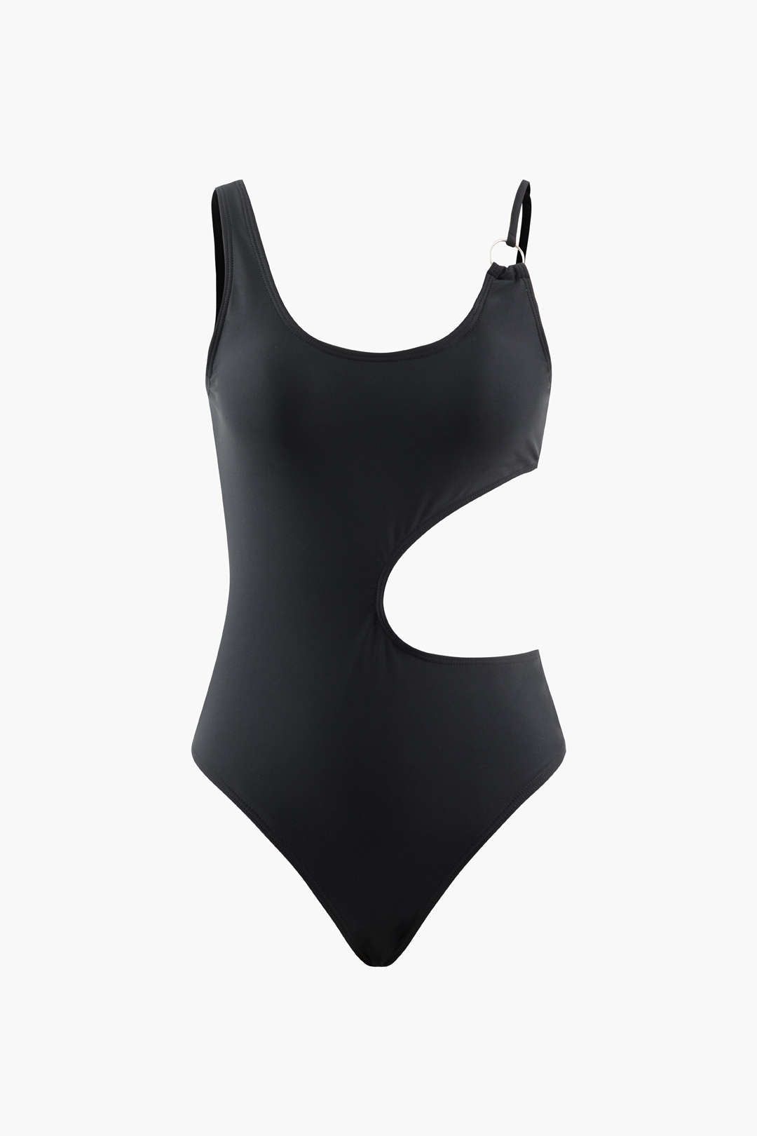 Asymmetric Cut Out One-piece Swimsuit sold by Micas