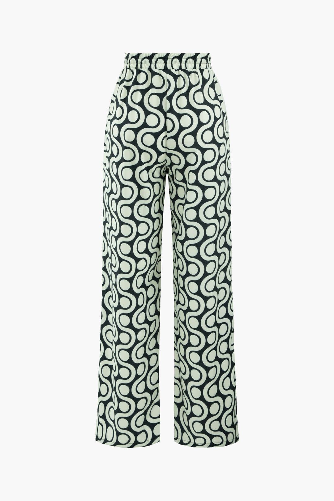 Swirl Print Drawstring Waist Wide Leg Pants sold by Micas product image thumbnail 2
