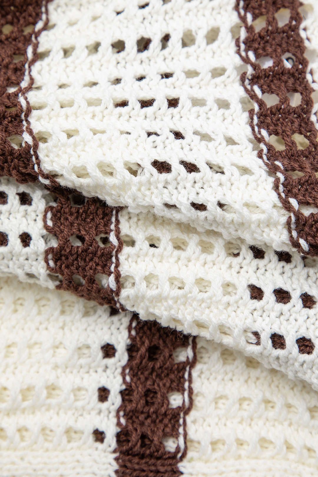 Colorblock Open Knit Shorts sold by Micas product image thumbnail 4