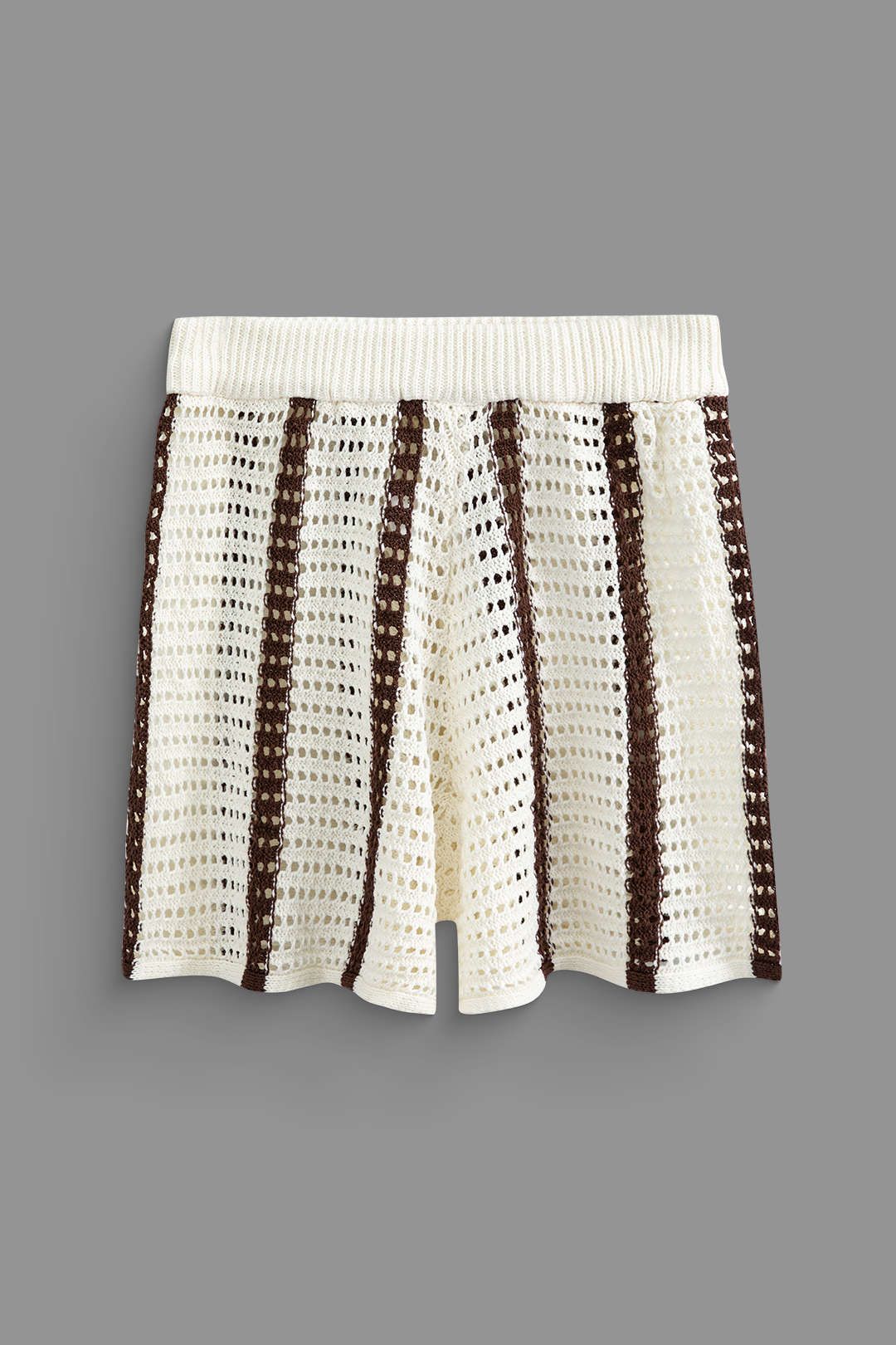 Colorblock Open Knit Shorts sold by Micas