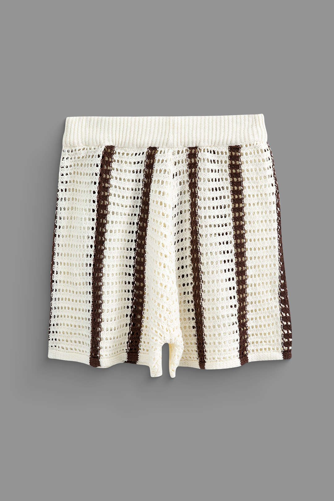 Colorblock Open Knit Shorts sold by Micas product image thumbnail 2