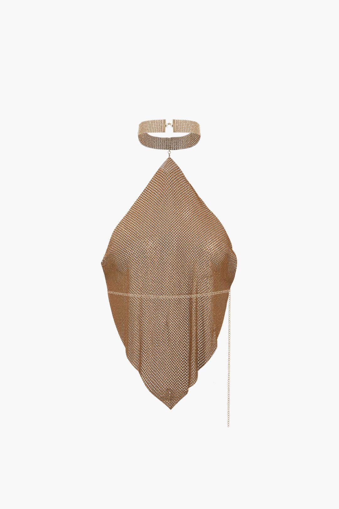 Chainmail V-hem Halter Top sold by Micas product image thumbnail 2