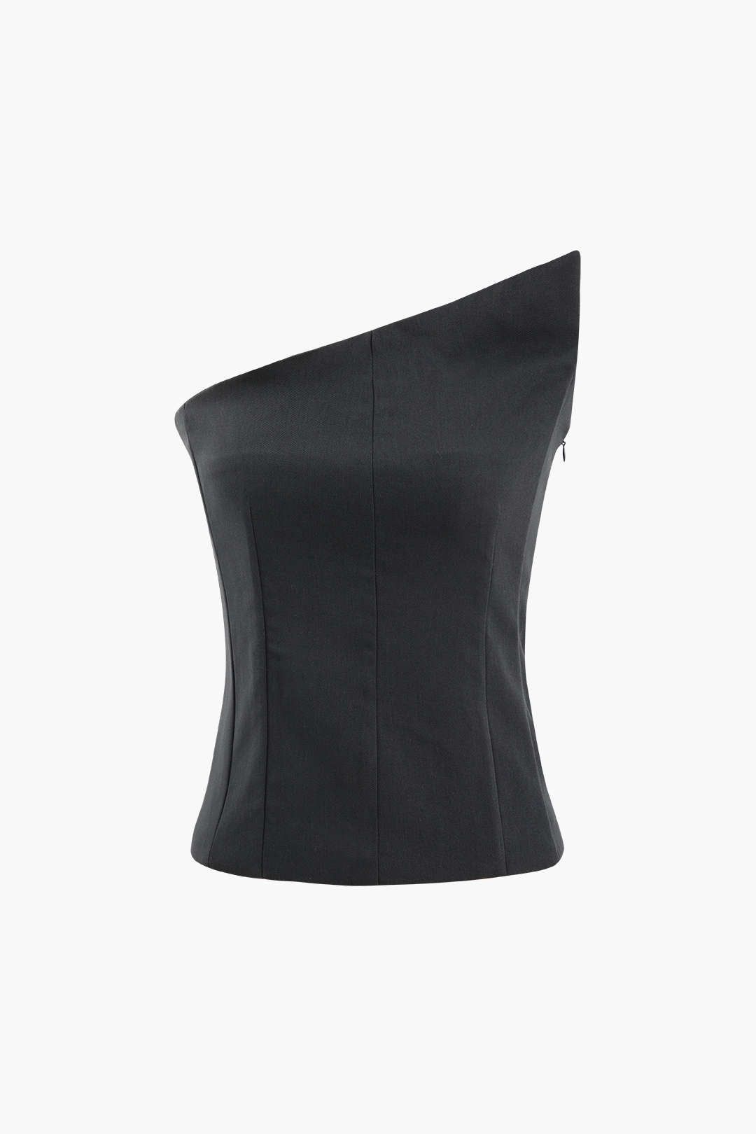 Asymmetric Strapless Top sold by Micas