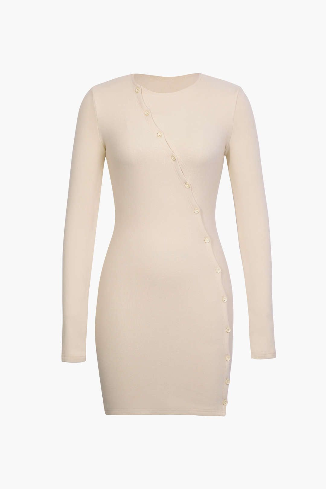 Cut-Out Buttons Mini Bodycon Dress sold by Micas