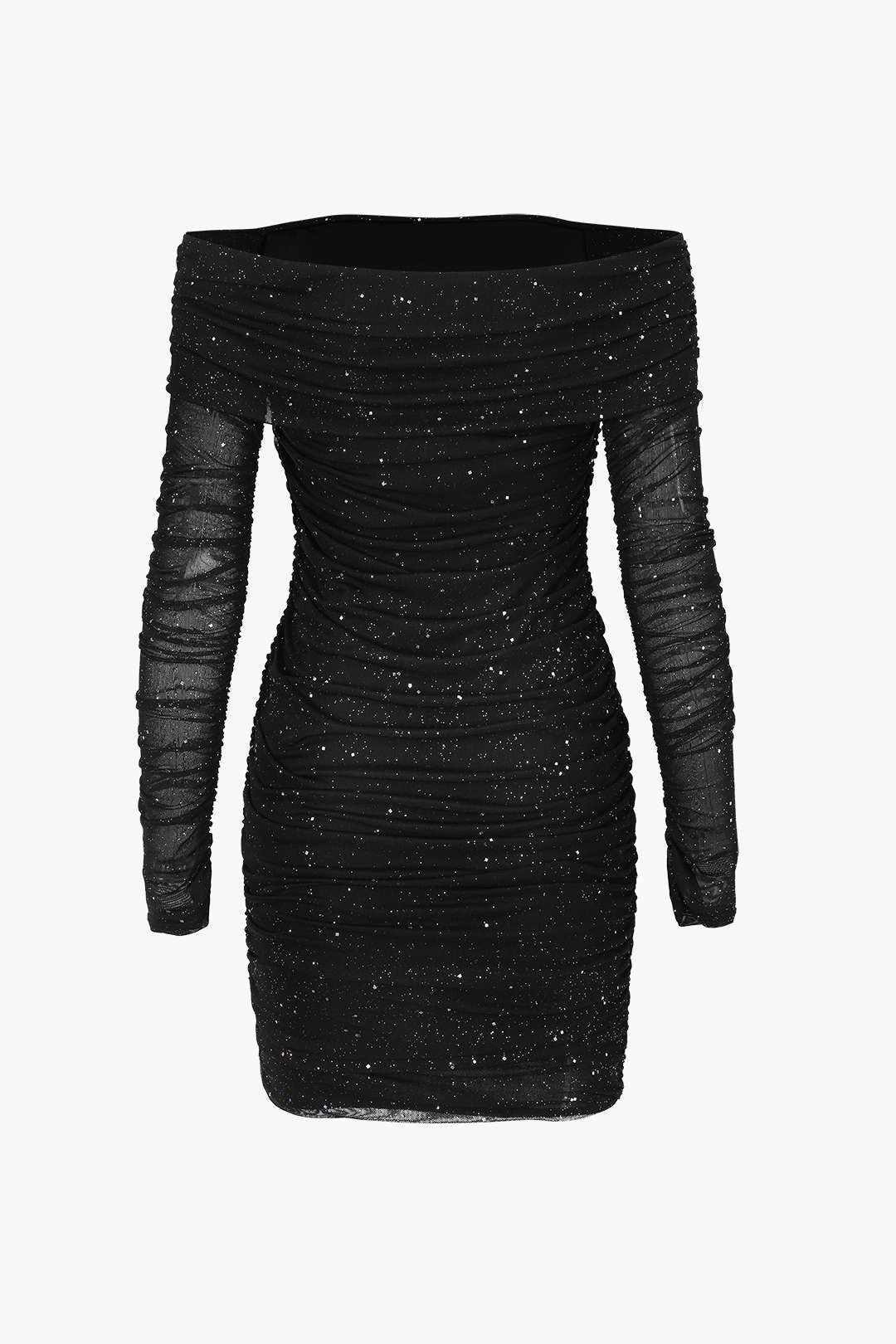 Off The Shoulder Mesh Bodycon Mini Dress sold by Micas product image thumbnail 2