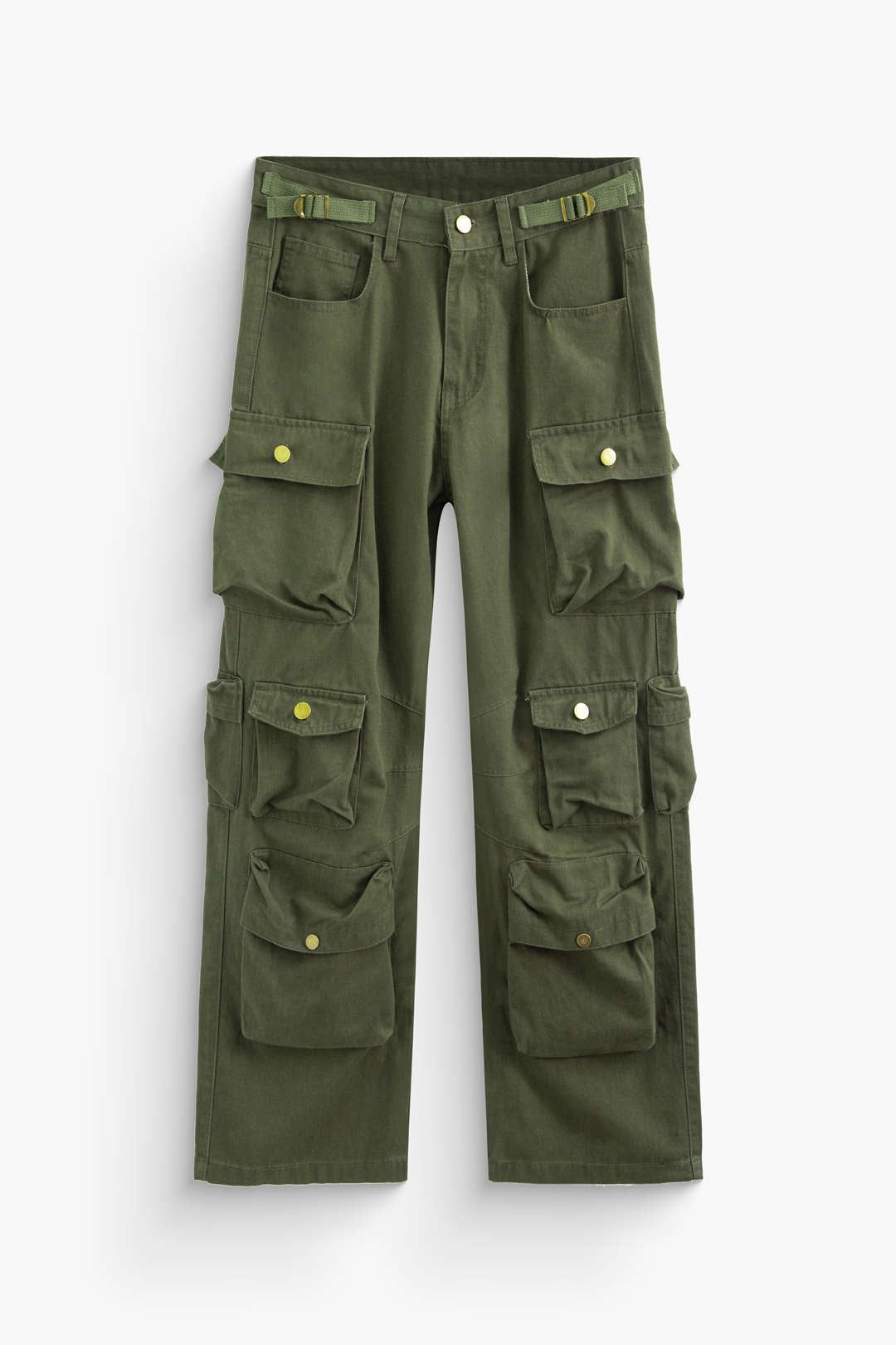 Multi Pockets Wide Leg Cargo Pants sold by Micas