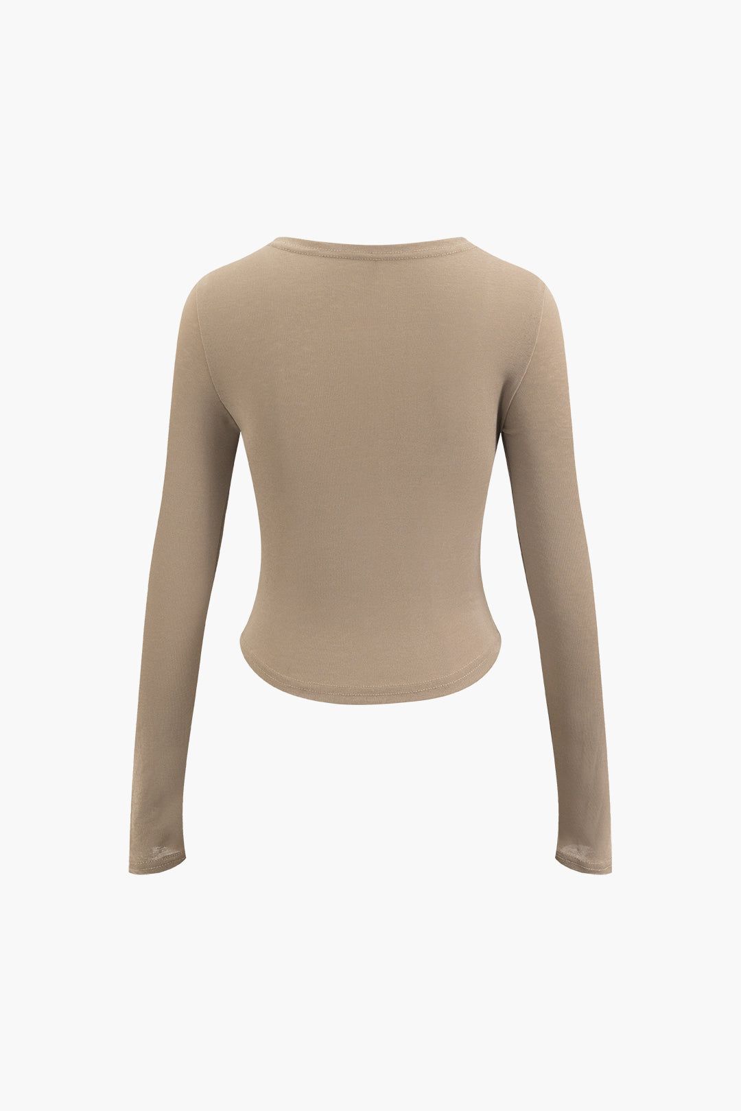 Crew Neck Cut Out Long Sleeve Top sold by Micas product image thumbnail 2