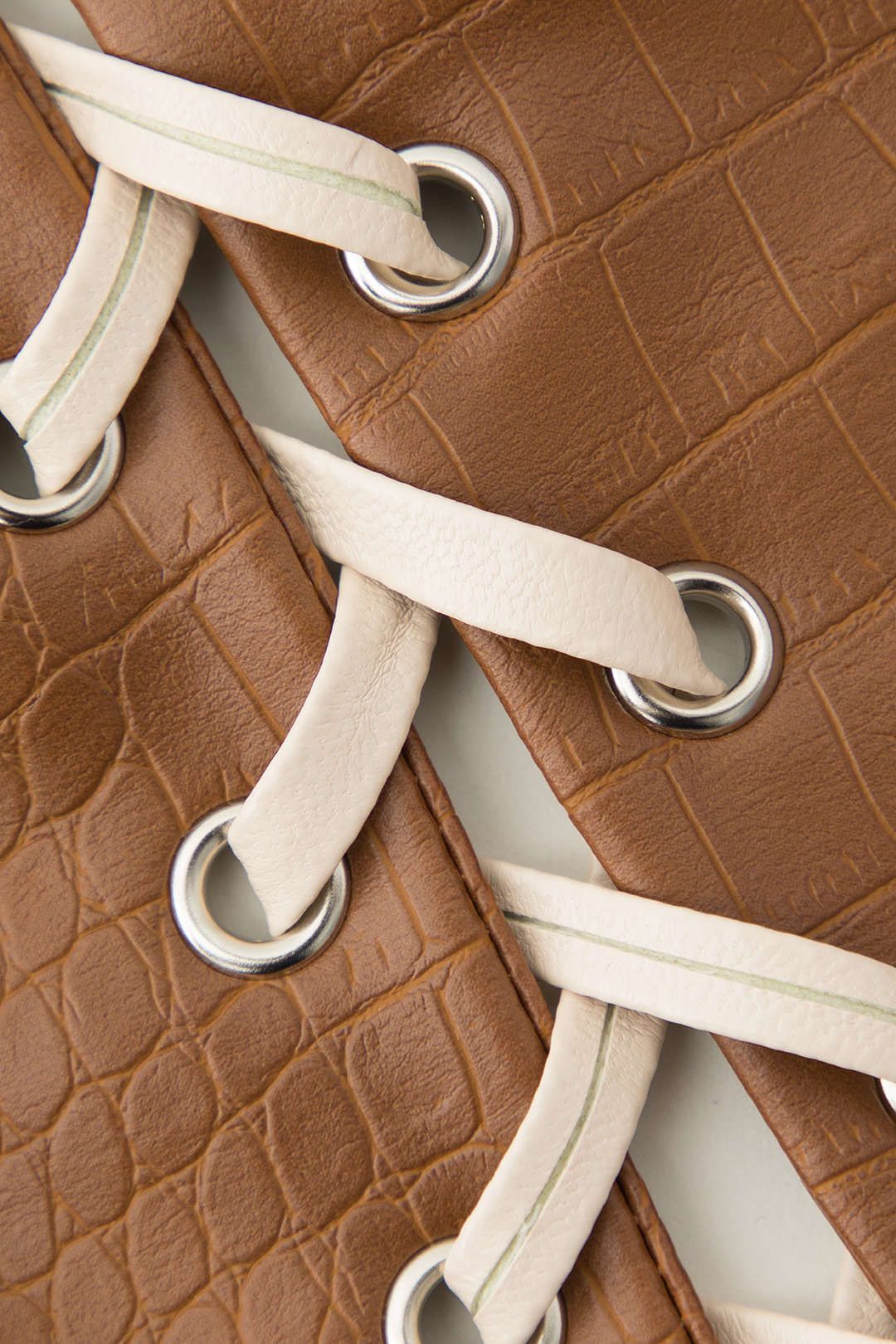 Faux Leather Halter Lace-up Cami Top sold by Micas product image thumbnail 3