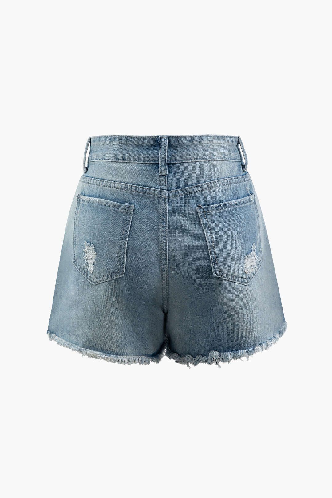 Frayed Hem Denim Shorts sold by Micas product image thumbnail 2