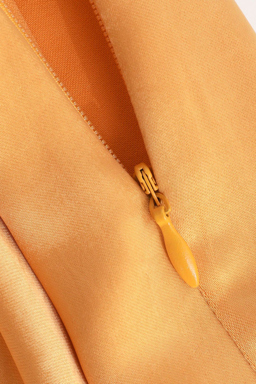 Cowl Neck Cross Back Satin Wrap Mini Dress sold by Micas product image thumbnail 4