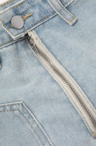 Double Waist Denim Mini Skirt sold by Micas