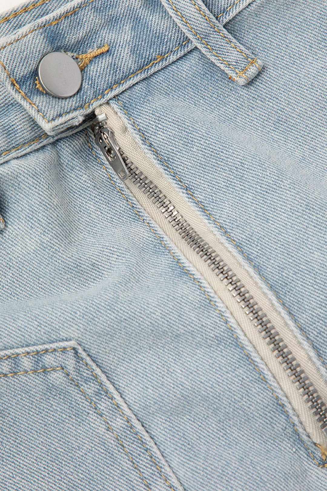 Double Waist Denim Mini Skirt sold by Micas product image thumbnail 4