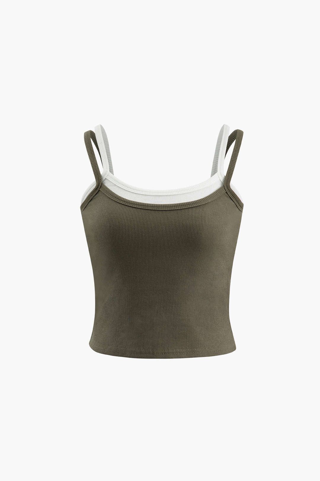 Contrast Double Strap Cami Top sold by Micas
